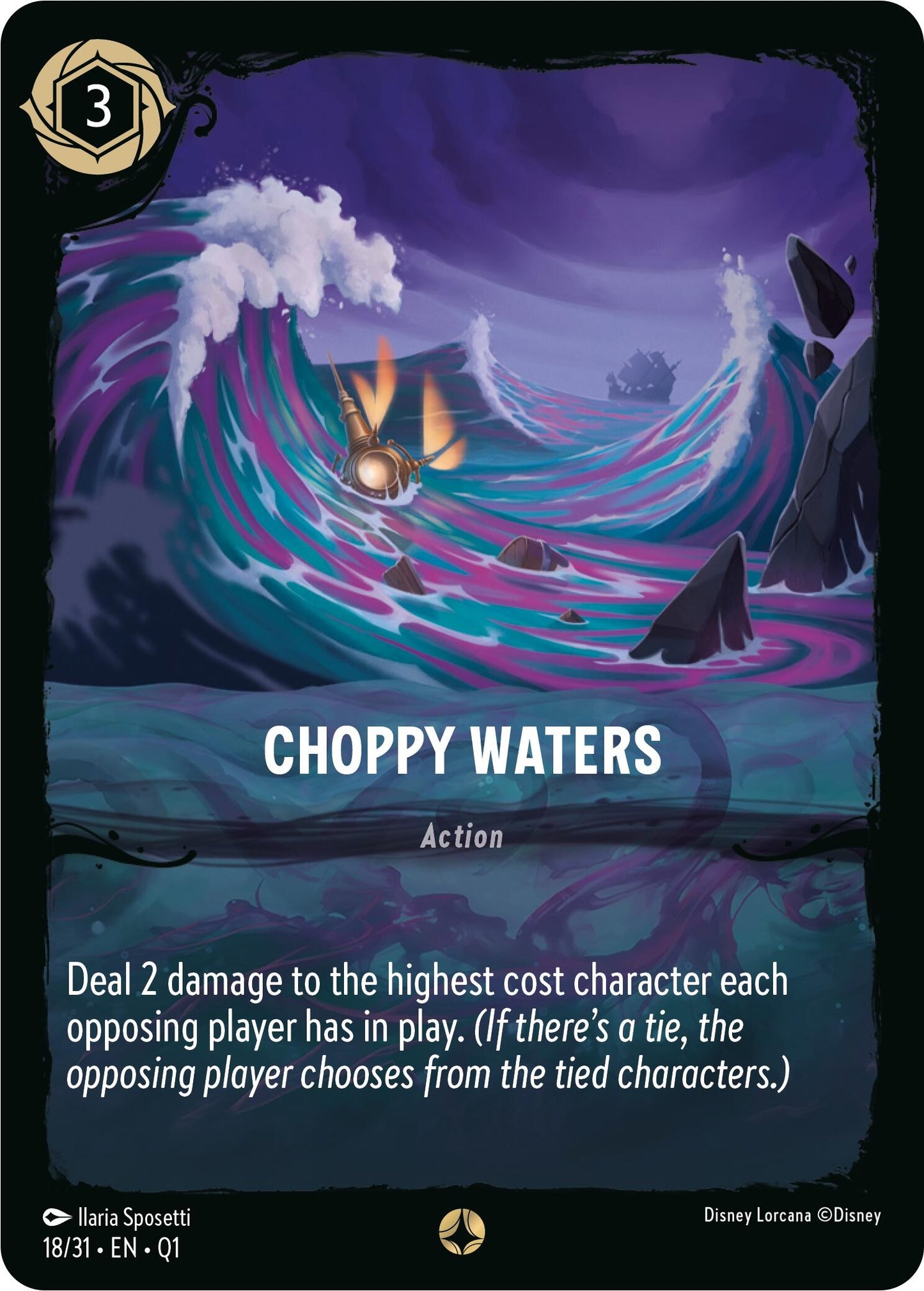 Image for Choppy Waters (18/31) (Illumineer's Quest: Deep Trouble) - Disney Lorcana