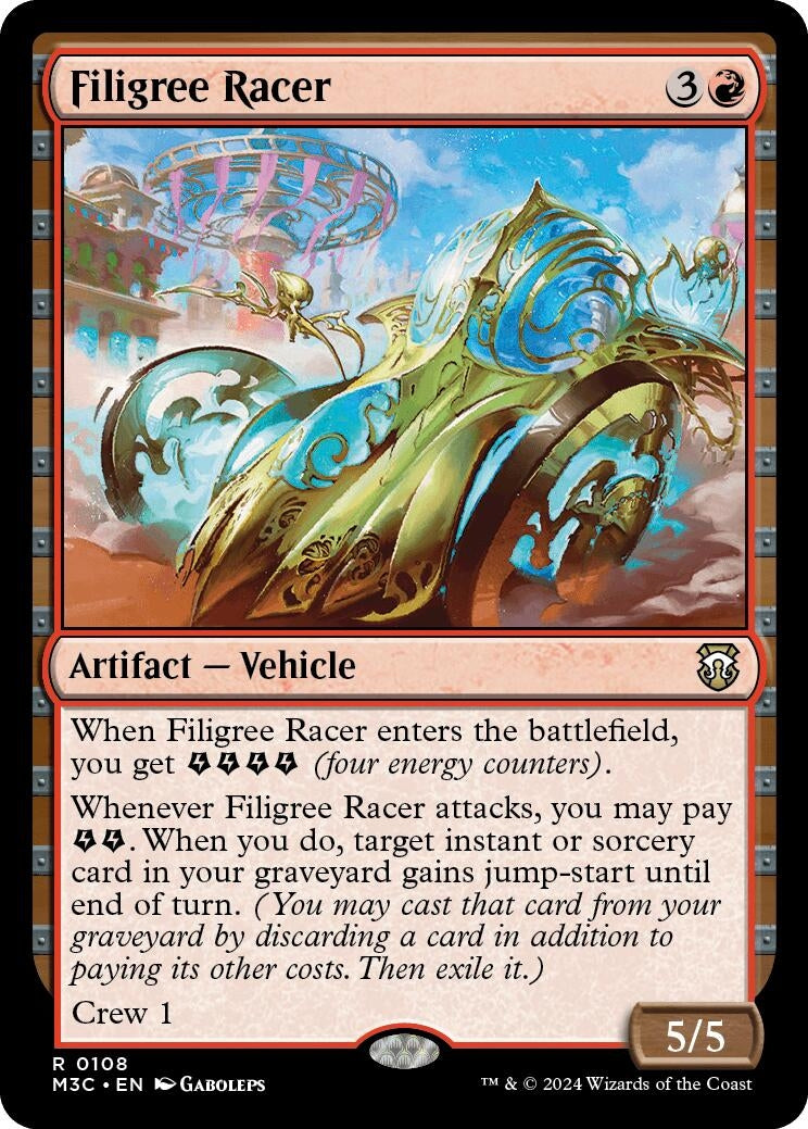 Image for Filigree Racer (108) (Commander: Modern Horizons 3) - Magic: The Gathering