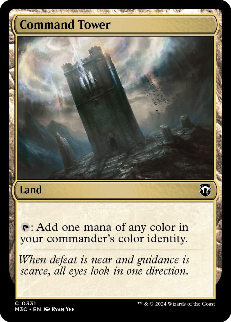 Image for Command Tower (Ripple Foil) (331) (Commander: Modern Horizons 3) - Magic: The Gathering