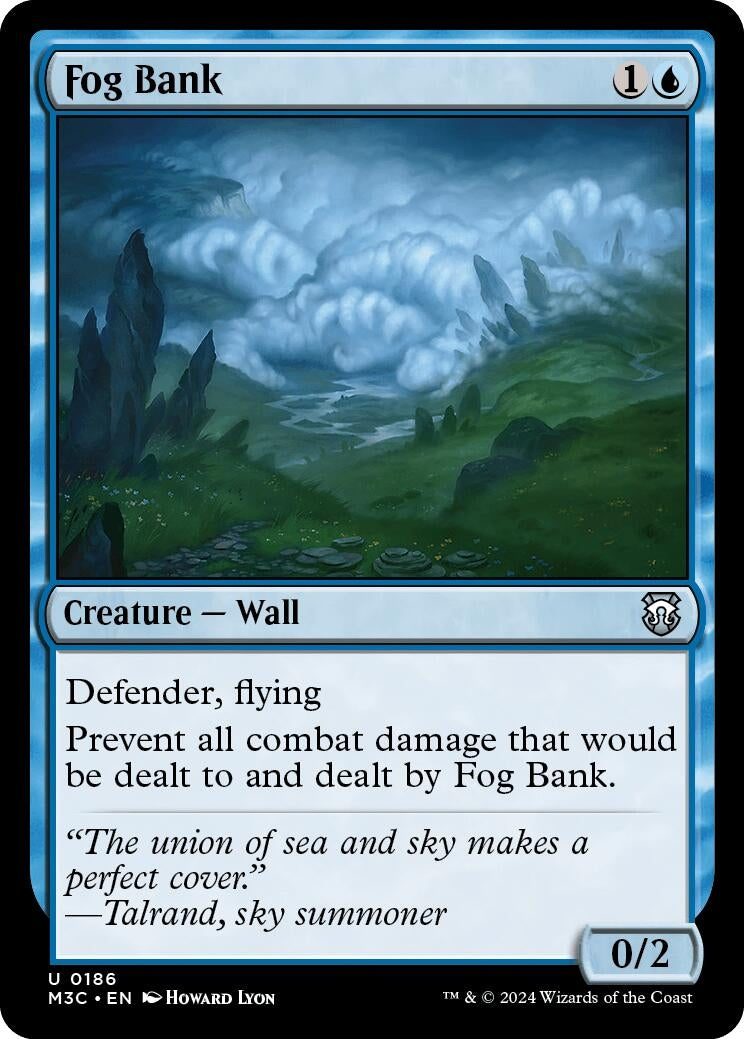 Image for Fog Bank (186) (Commander: Modern Horizons 3) - Magic: The Gathering