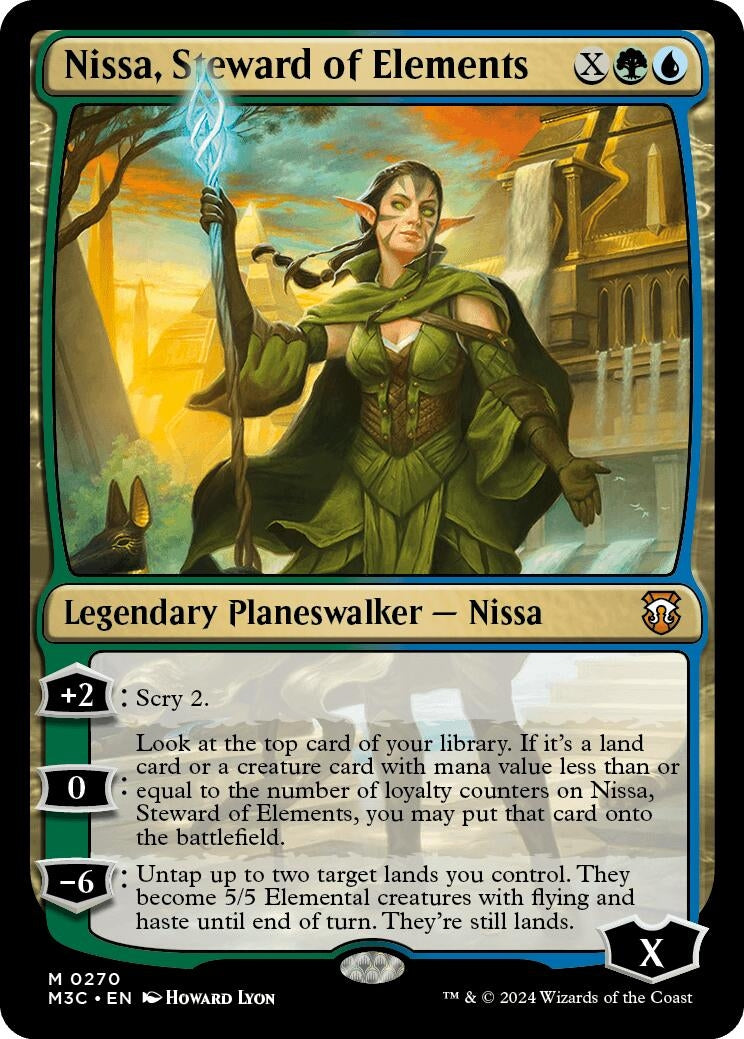 Image for Nissa, Steward of Elements (270) (Commander: Modern Horizons 3) - Magic: The Gathering