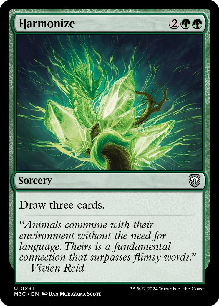 Image for Harmonize (Ripple Foil) (231) (Commander: Modern Horizons 3) - Magic: The Gathering