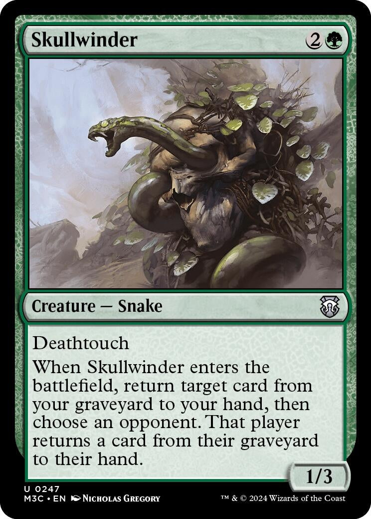 Image for Skullwinder (Ripple Foil) (247) (Commander: Modern Horizons 3) - Magic: The Gathering