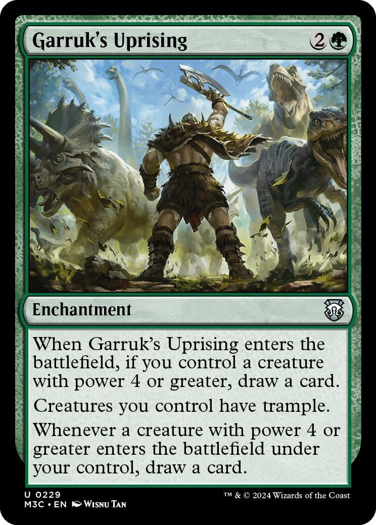 Image for Garruk's Uprising (Ripple Foil) (229) (Commander: Modern Horizons 3) - Magic: The Gathering