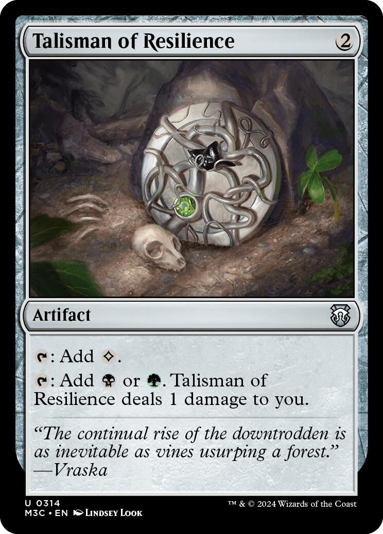 Image for Talisman of Resilience (Ripple Foil) (314) (Commander: Modern Horizons 3) - Magic: The Gathering