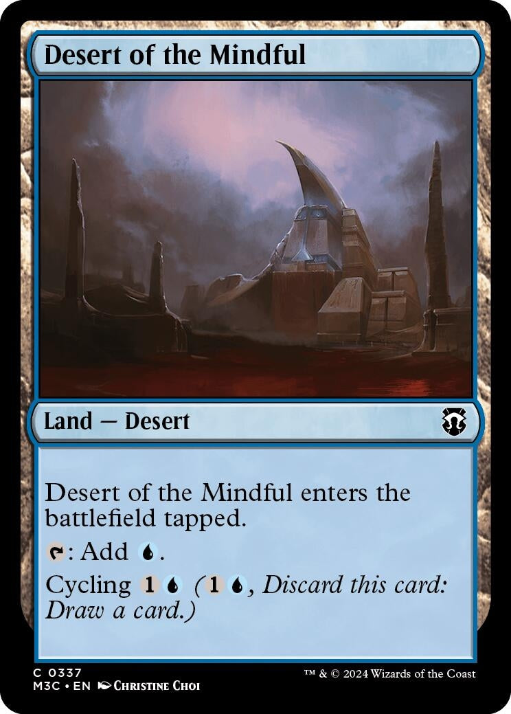 Image for Desert of the Mindful (Ripple Foil) (337) (Commander: Modern Horizons 3) - Magic: The Gathering