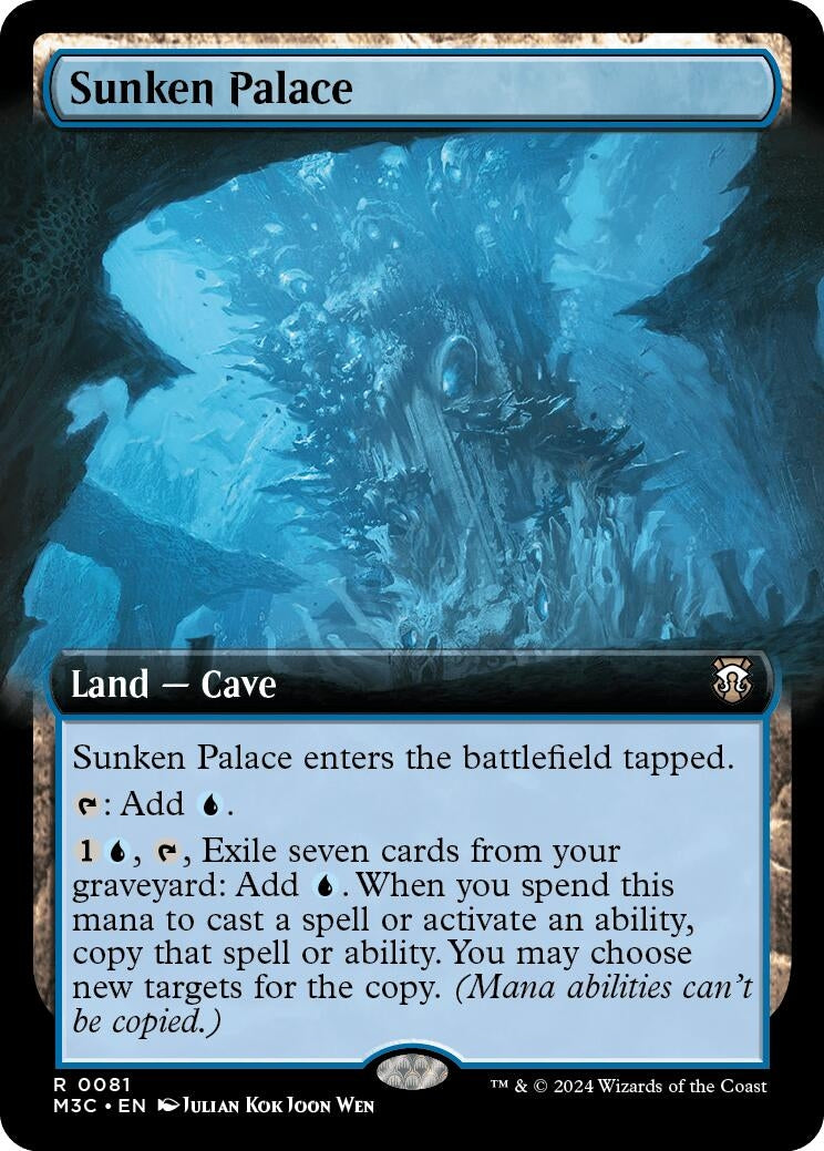 Image for Sunken Palace (Extended Art) (Ripple Foil) (81) (Commander: Modern Horizons 3) - Magic: The Gathering