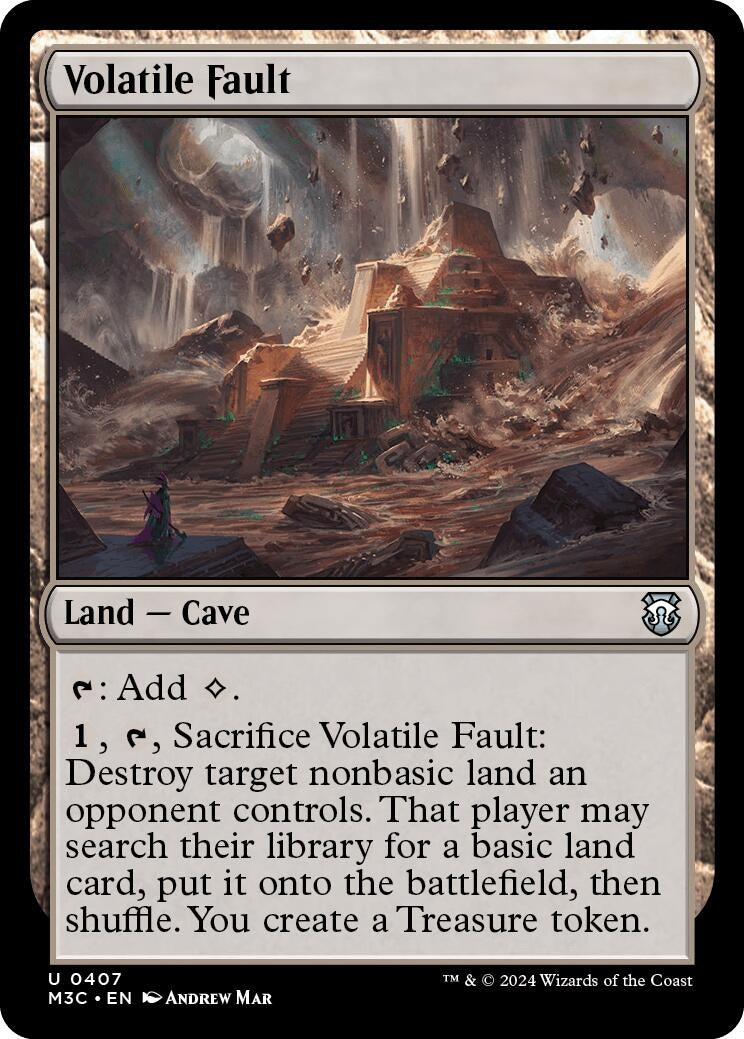 Image for Volatile Fault (Ripple Foil) (407) (Commander: Modern Horizons 3) - Magic: The Gathering