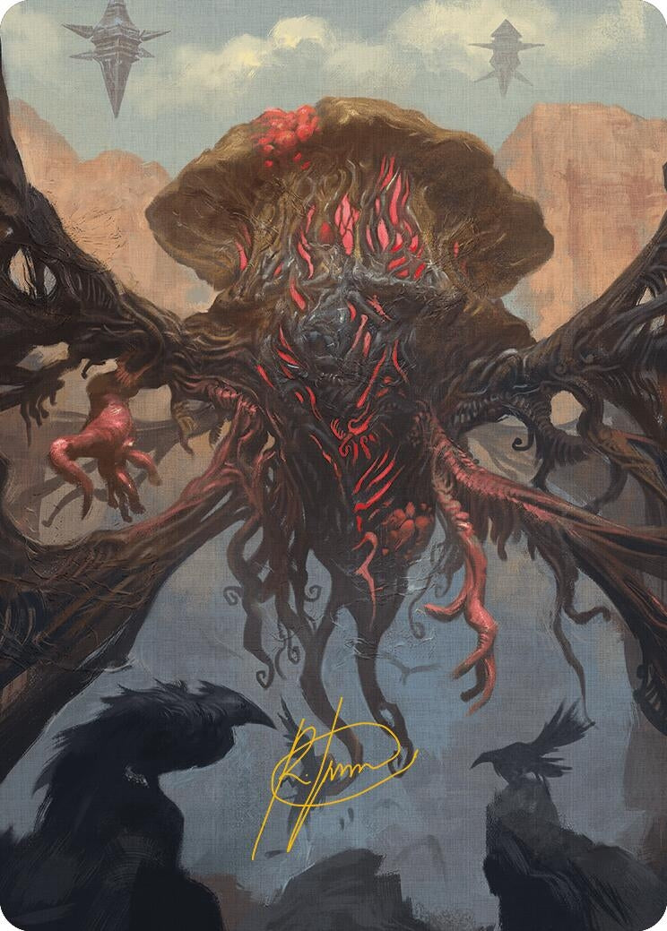 Image for Inversion Behemoth Art Card (Gold-Stamped Signature) (27) (Art Series: Modern Horizons 3) - Magic: The Gathering