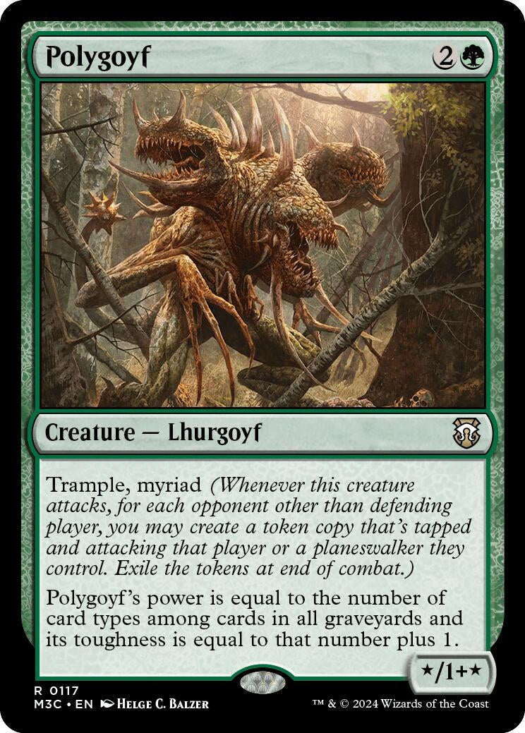 Image for Polygoyf (117) (Commander: Modern Horizons 3) - Magic: The Gathering