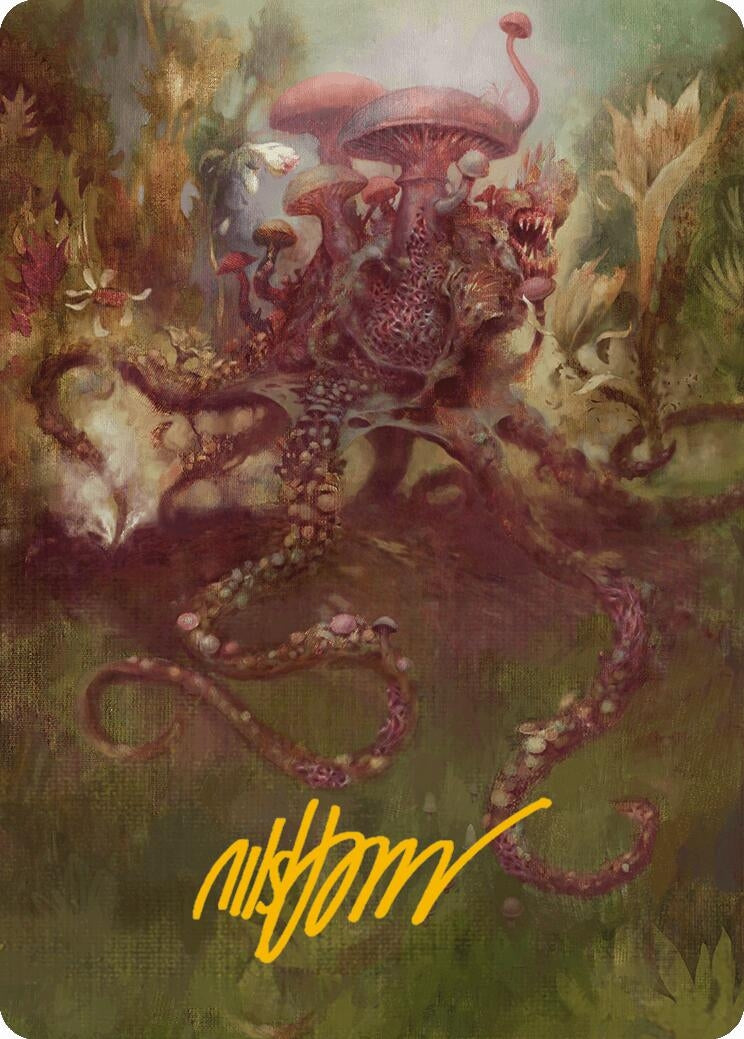Image for Sowing Mycospawn Art Card (Gold-Stamped Signature) (40) (Art Series: Modern Horizons 3) - Magic: The Gathering