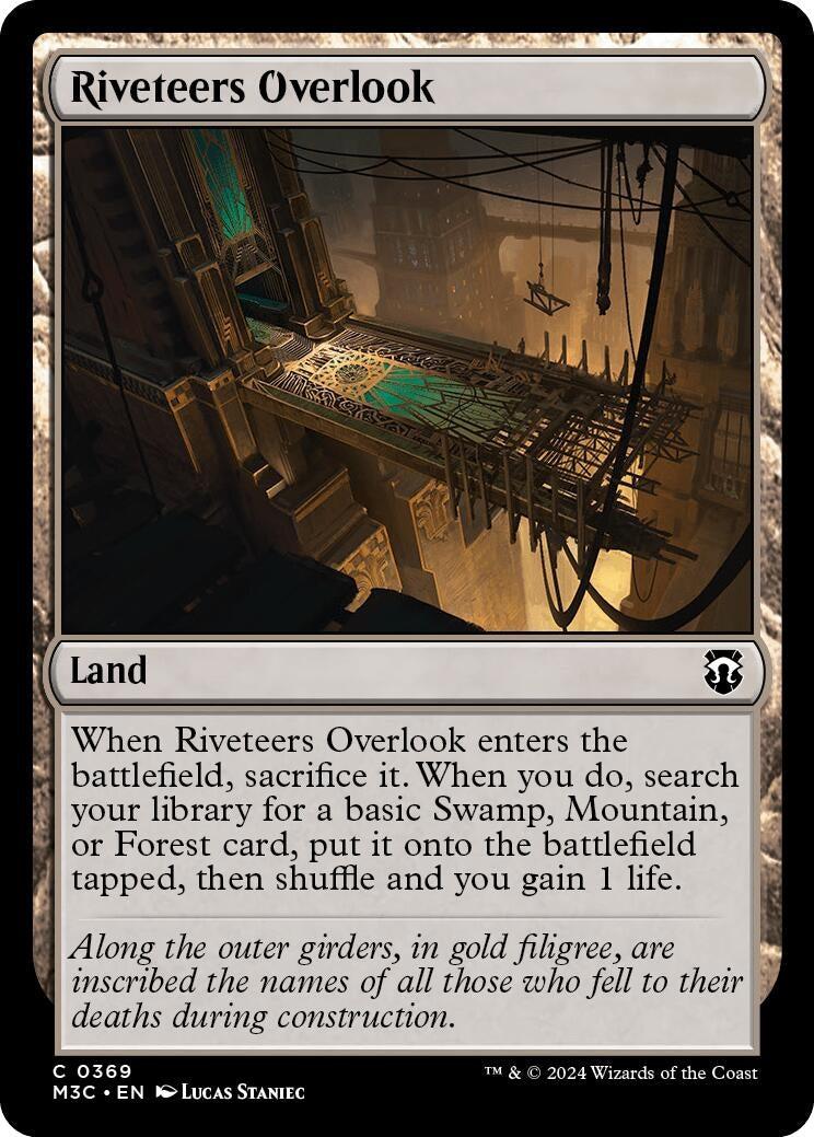 Image for Riveteers Overlook (Ripple Foil) (369) (Commander: Modern Horizons 3) - Magic: The Gathering