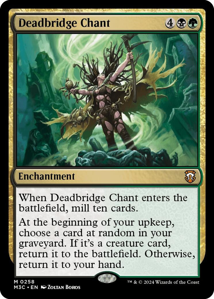 Image for Deadbridge Chant (Ripple Foil) (258) (Commander: Modern Horizons 3) - Magic: The Gathering