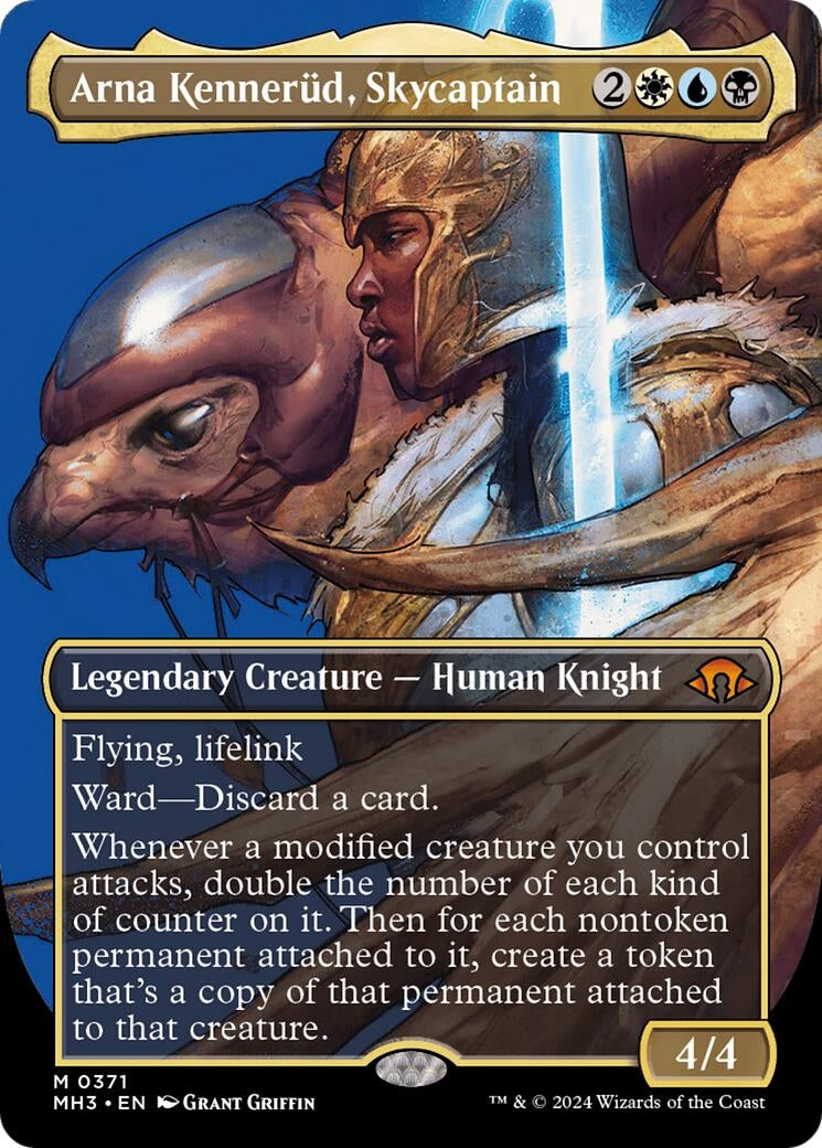 Image for Arna Kennerud, Skycaptain (Borderless) (371) (Modern Horizons 3) - Magic: The Gathering