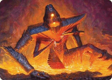 Image for Molten Gatekeeper Art Card (5) (Art Series: Modern Horizons 3) - Magic: The Gathering
