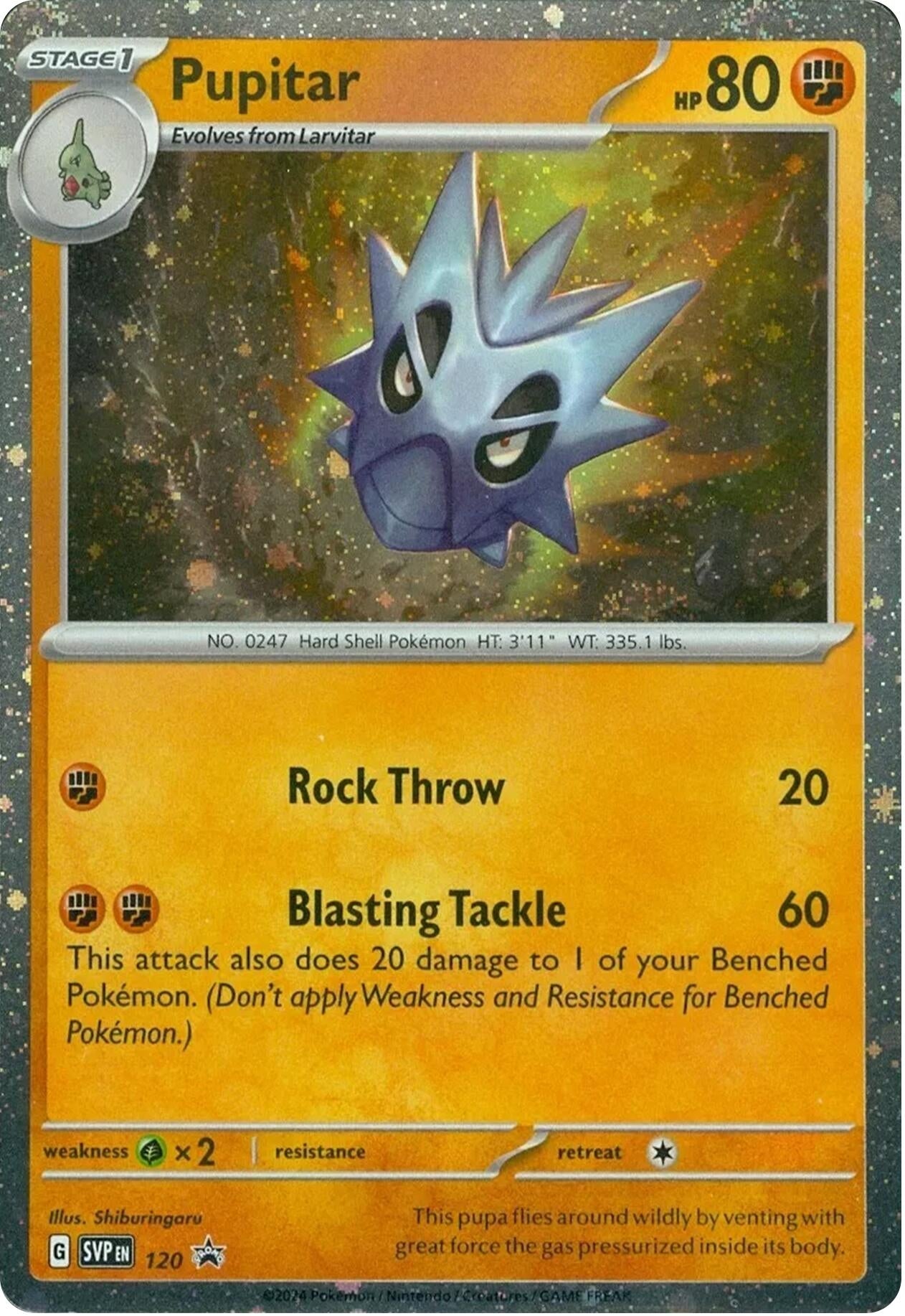 Image for Pupitar - 120 (120) (SV: Scarlet & Violet Promo Cards) - Pokemon