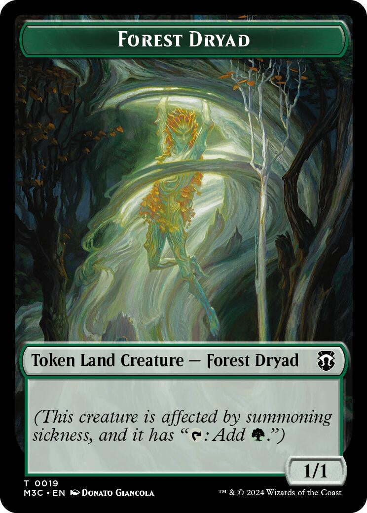 Image for Forest Dryad // Emblem - Vivien Reid Double-Sided Token (19 // 28) (Commander: Modern Horizons 3) - Magic: The Gathering