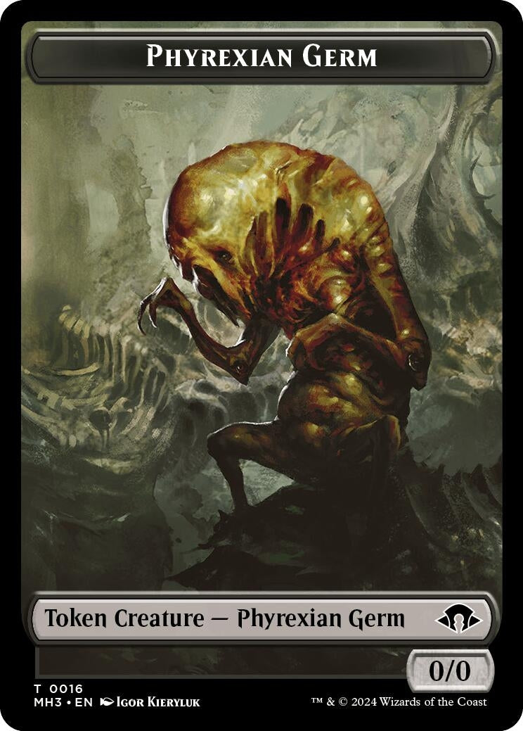 Image for Phyrexian Germ // Copy Double-Sided Token (16 // 1) (Modern Horizons 3) - Magic: The Gathering