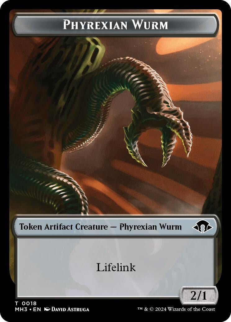 Image for Phyrexian Wurm Token (0018) (18) (Modern Horizons 3) - Magic: The Gathering