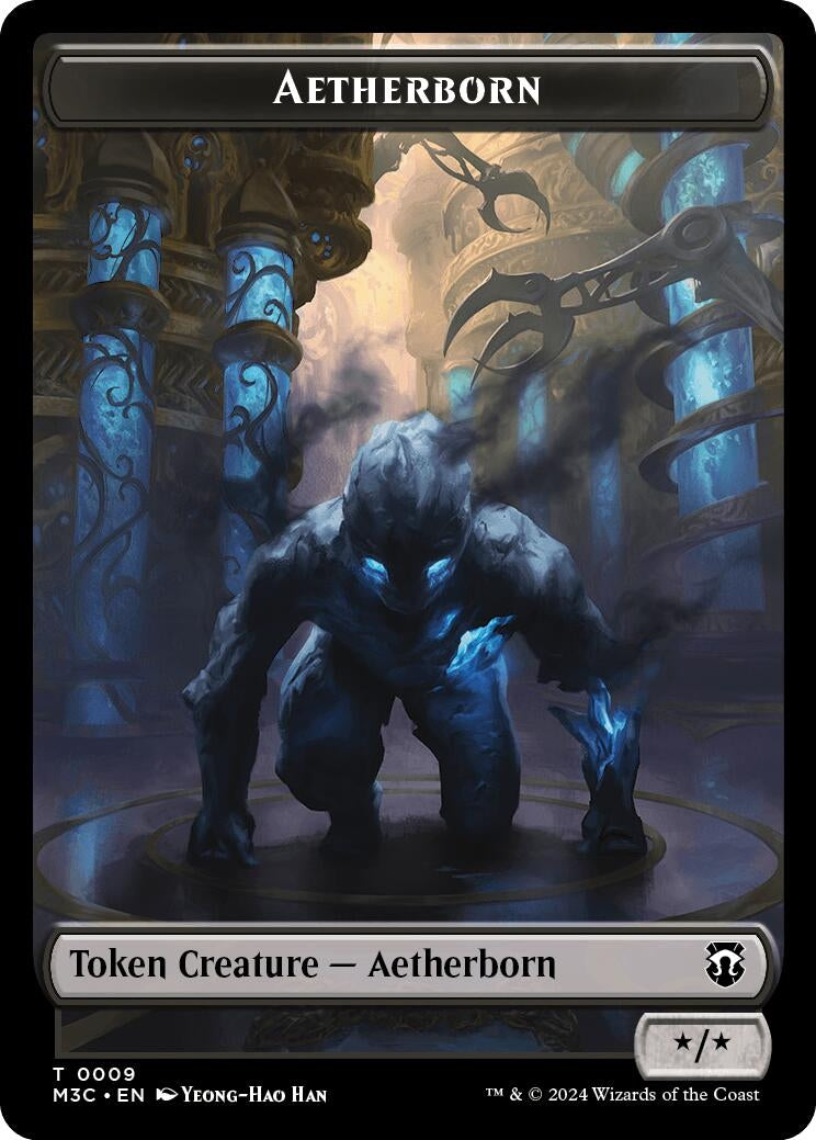 Image for Aetherborn (Ripple Foil) // Servo Double-Sided Token (9 // 33) (Commander: Modern Horizons 3) - Magic: The Gathering