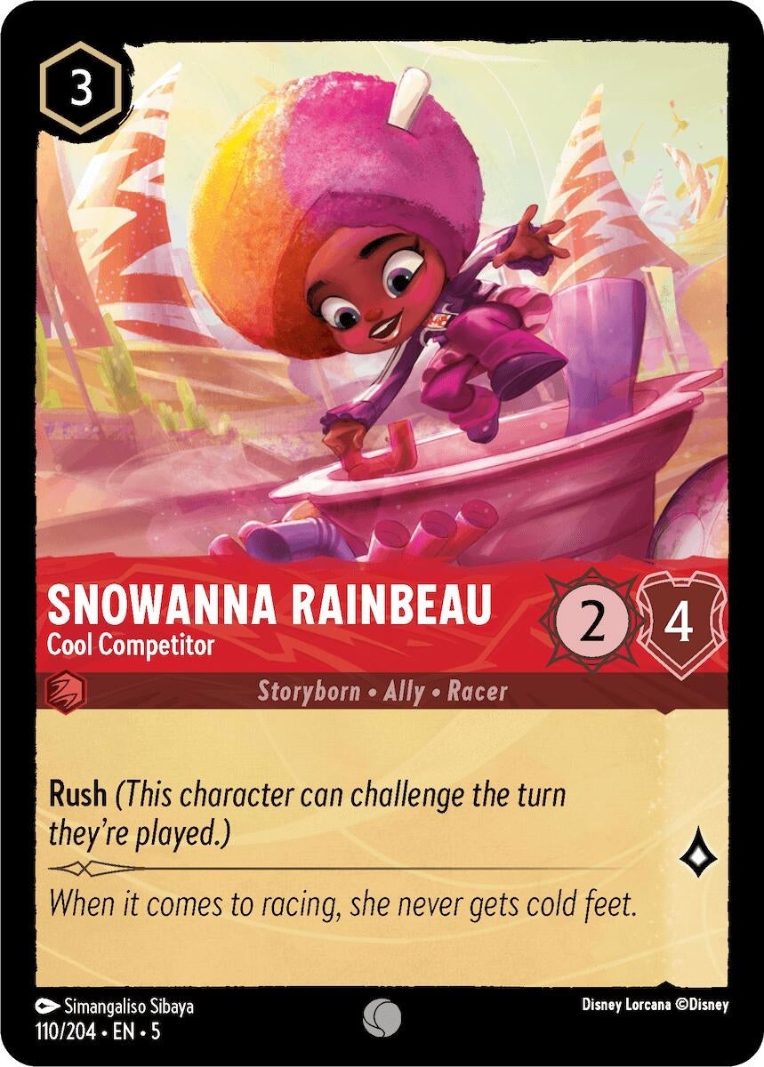 Image for Snowanna Rainbeau - Cool Competitor (110/204) (Shimmering Skies) - Disney Lorcana
