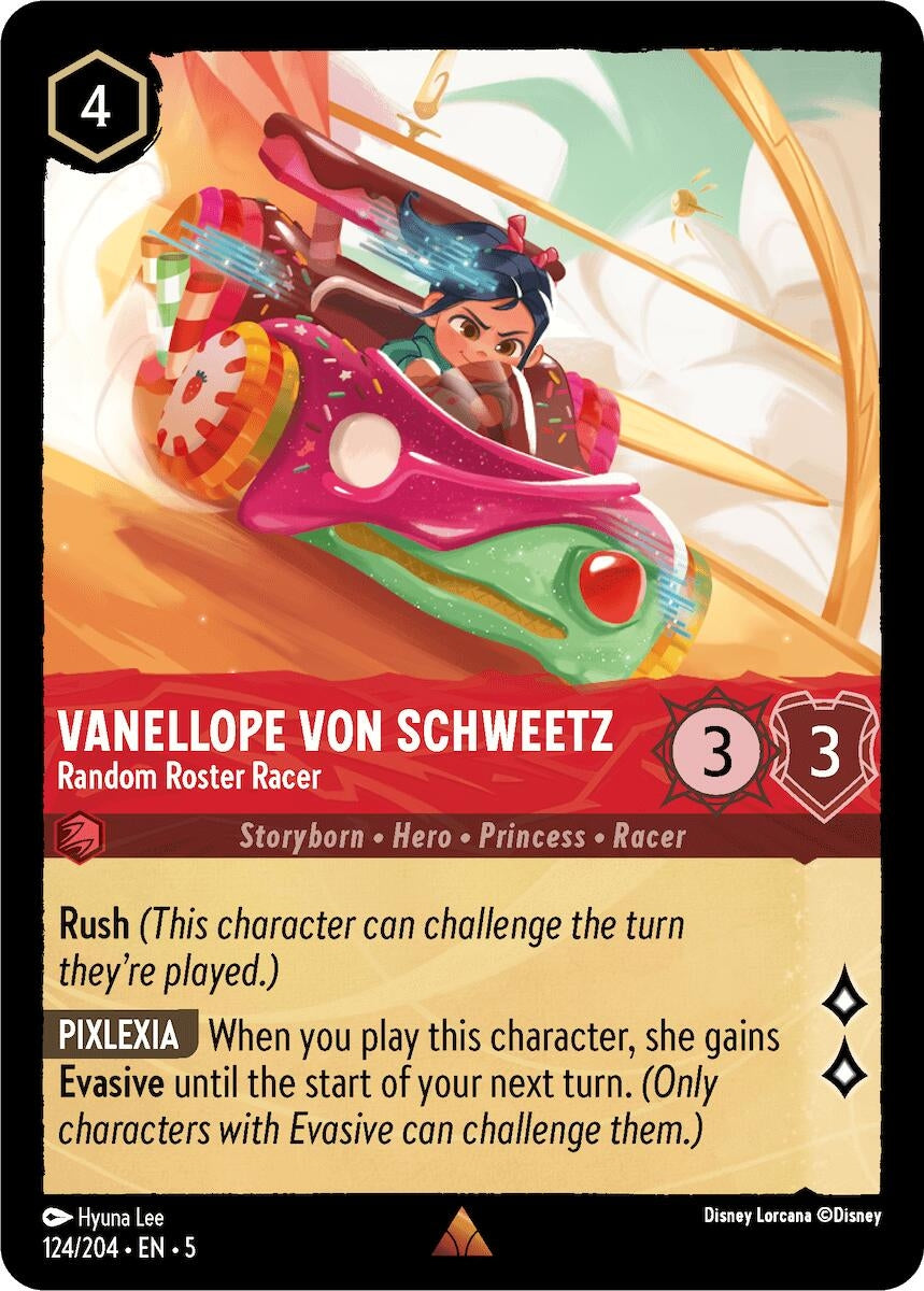 Image for Vanellope von Schweetz - Random Roster Racer (124/204) (Shimmering Skies) - Disney Lorcana