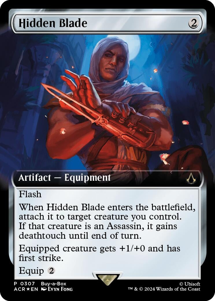 Image for Hidden Blade (Extended Art) (307) (Buy-A-Box Promos) - Magic: The Gathering