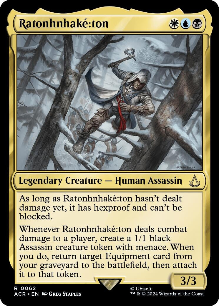 Image for Ratonhnhake:ton (62) (Universes Beyond: Assassin's Creed) - Magic: The Gathering