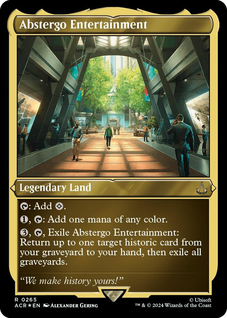 Image for Abstergo Entertainment (Foil Etched) (265) (Universes Beyond: Assassin's Creed) - Magic: The Gathering