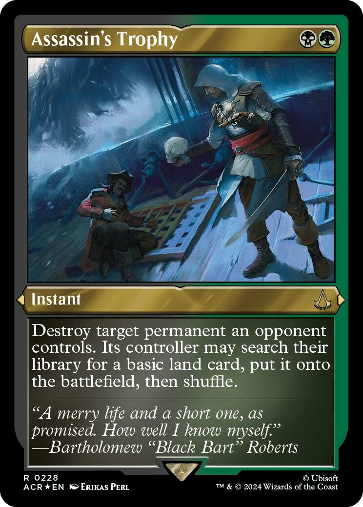 Image for Assassin's Trophy (Foil Etched) (228) (Universes Beyond: Assassin's Creed) - Magic: The Gathering