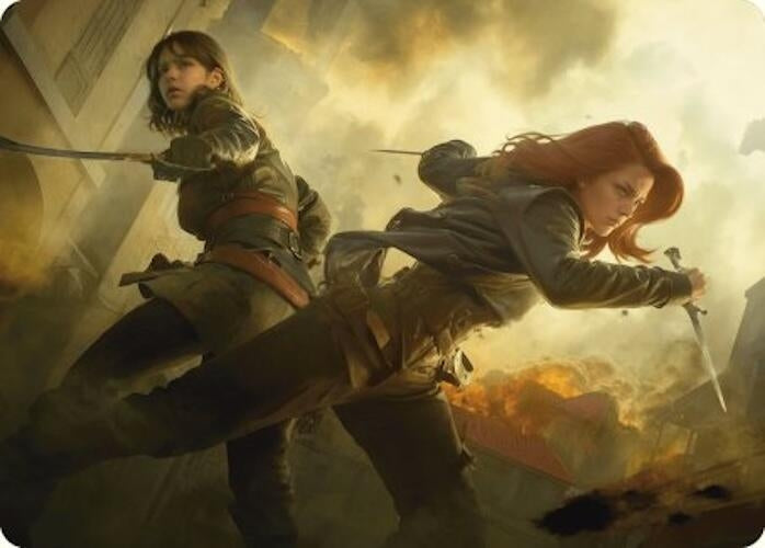 Image for Mary Read and Anne Bonny Art Card (7) (Art Series: Universes Beyond: Assassin's Creed) - Magic: The Gathering