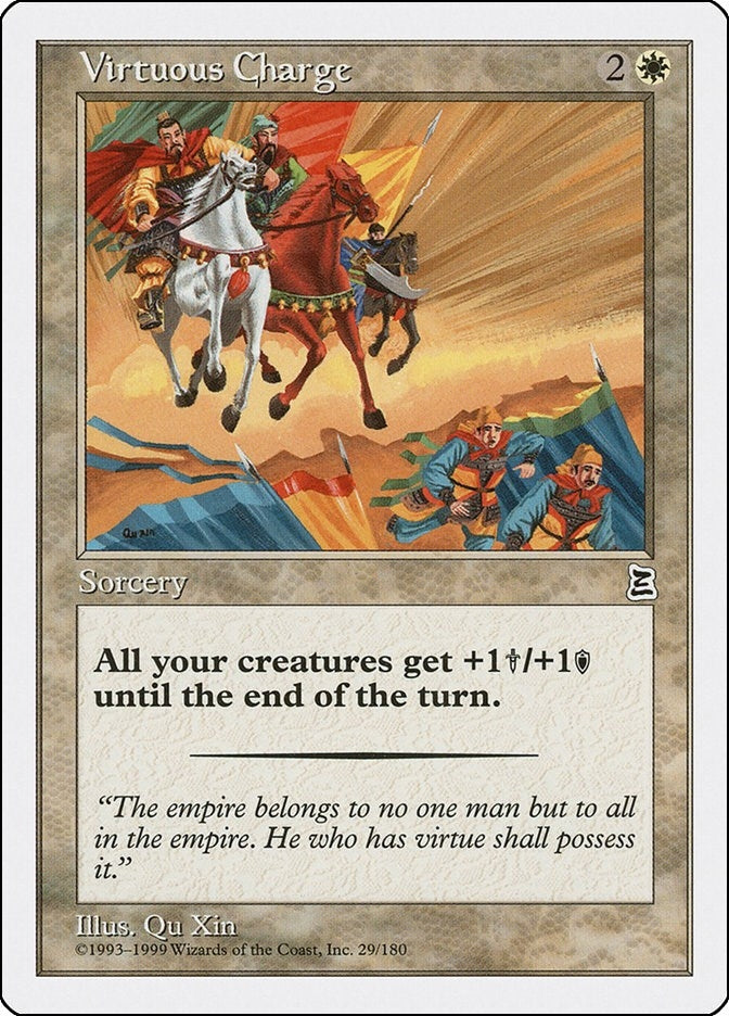 Image for Virtuous Charge (29) (Portal Three Kingdoms) - Magic: The Gathering