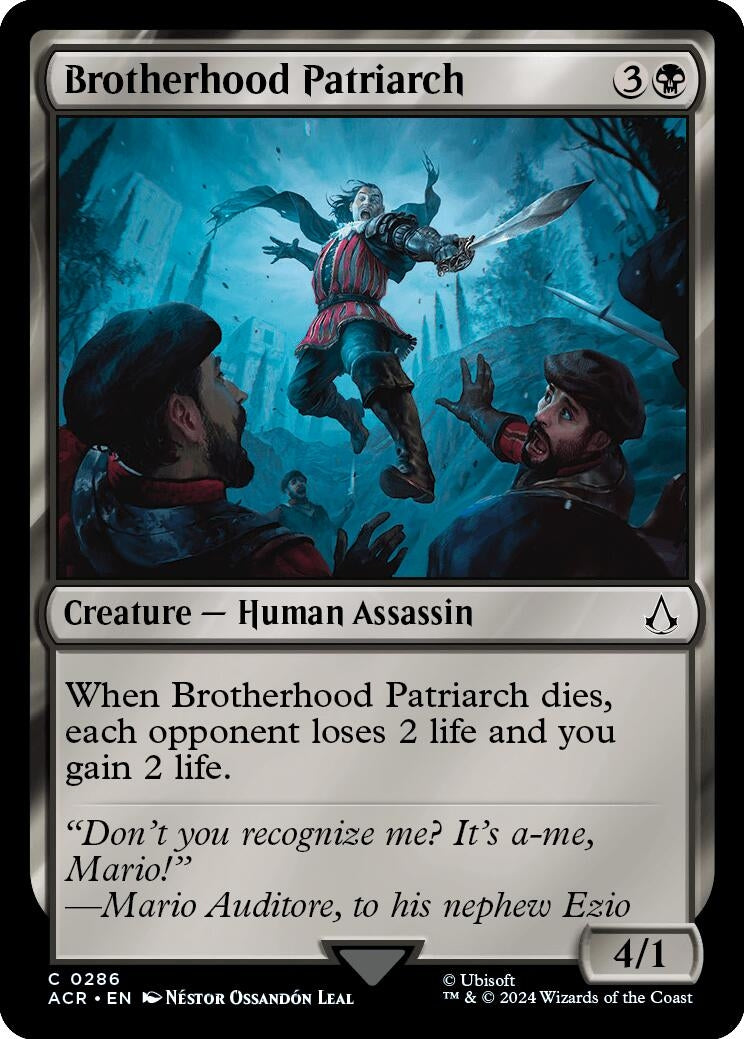 Image for Brotherhood Patriarch (286) (Universes Beyond: Assassin's Creed) - Magic: The Gathering