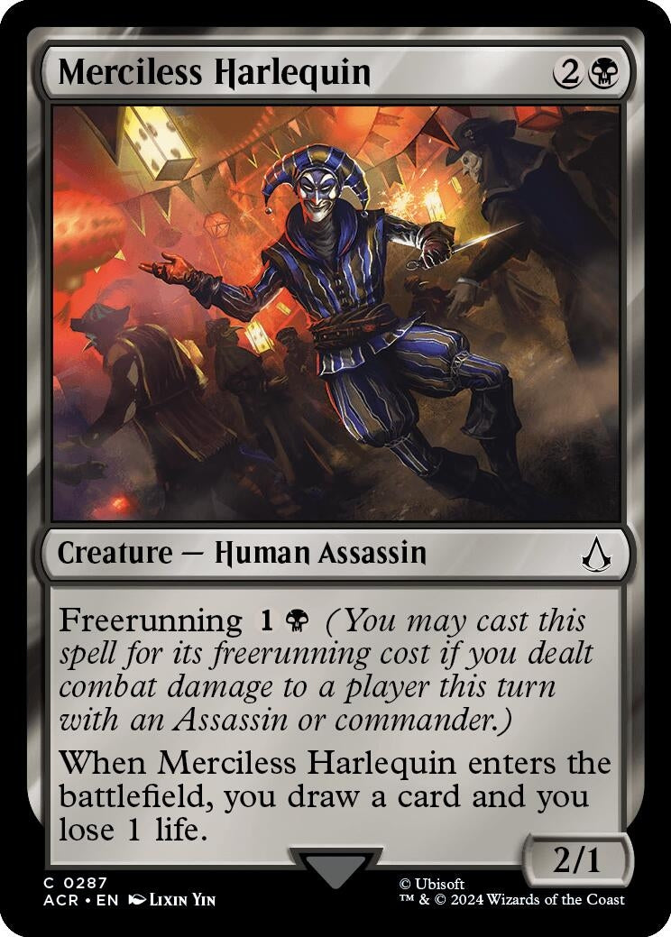 Image for Merciless Harlequin (287) (Universes Beyond: Assassin's Creed) - Magic: The Gathering