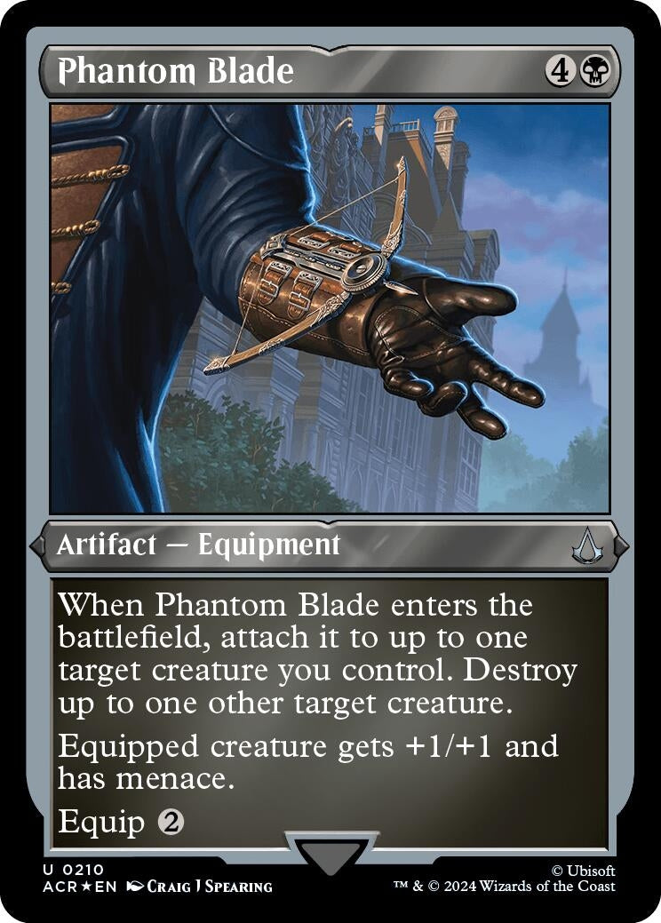 Image for Phantom Blade (Foil Etched) (210) (Universes Beyond: Assassin's Creed) - Magic: The Gathering