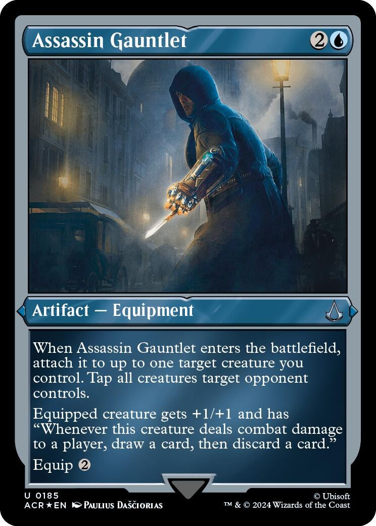 Image for Assassin Gauntlet (Foil Etched) (185) (Universes Beyond: Assassin's Creed) - Magic: The Gathering