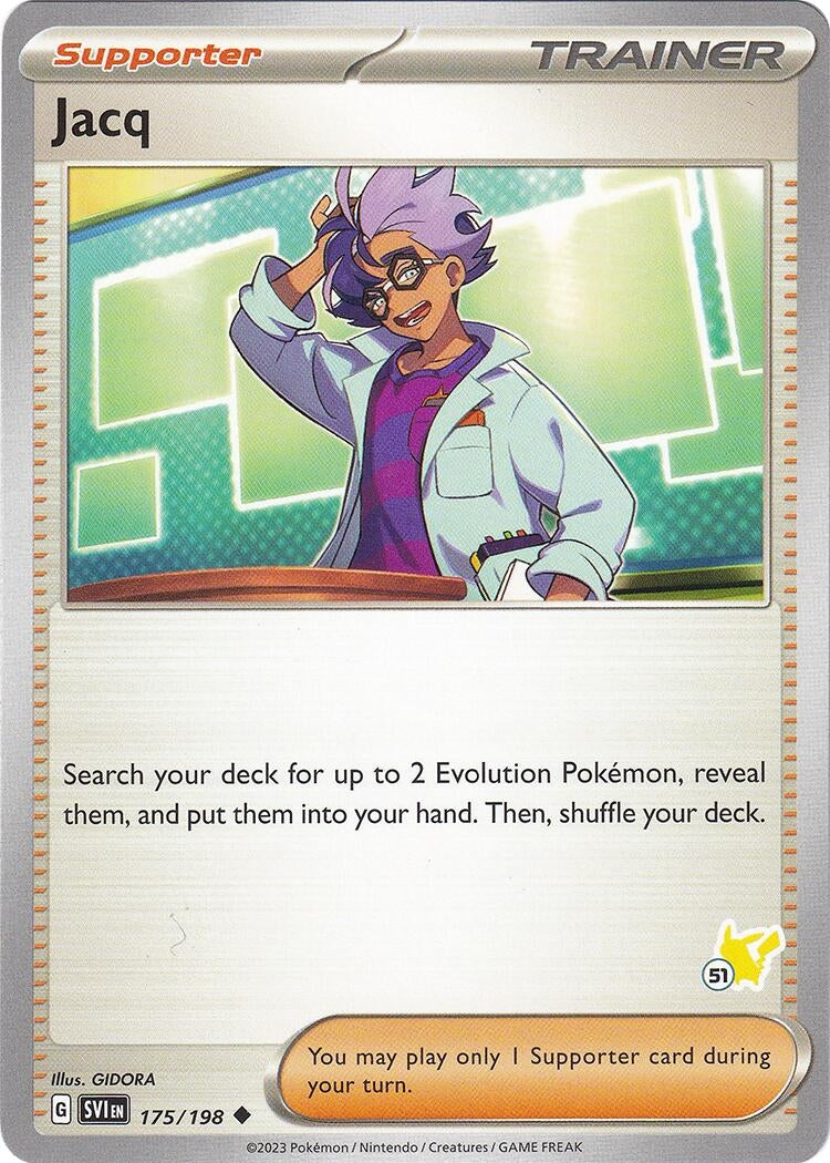 Image for Jacq - Pikachu 51 (175/198) (Battle Academy 2024) - Pokemon