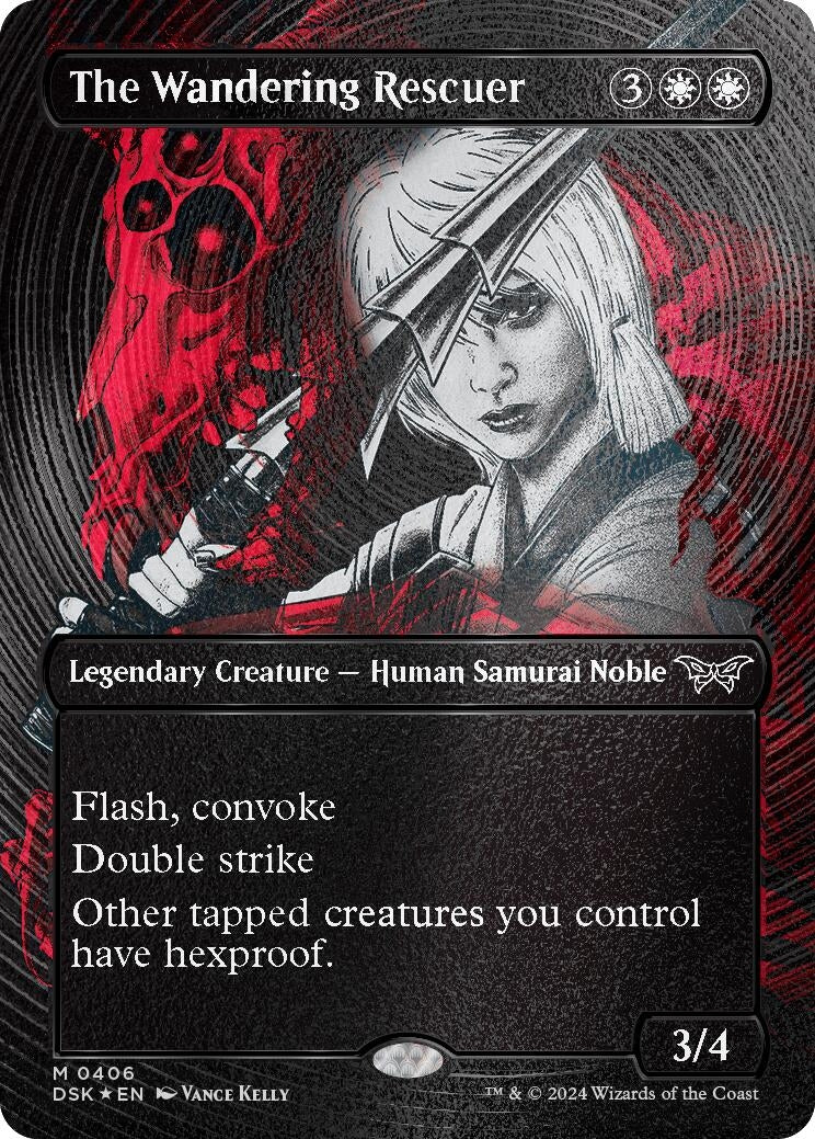 Image for The Wandering Rescuer (Showcase) (Textured Foil) (406) (Duskmourn: House of Horror) - Magic: The Gathering