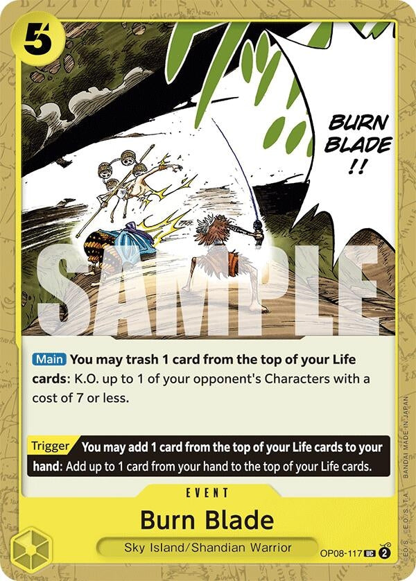 Image for Burn Blade (OP08-117) (Two Legends) - One Piece Card Game