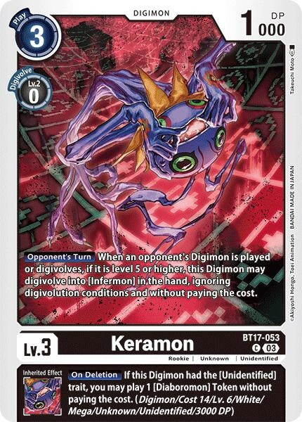 Image for Keramon (BT17-053 C) (Secret Crisis) - Digimon Card Game