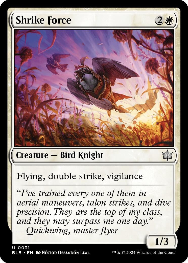 Image for Shrike Force (31) (Bloomburrow) - Magic: The Gathering