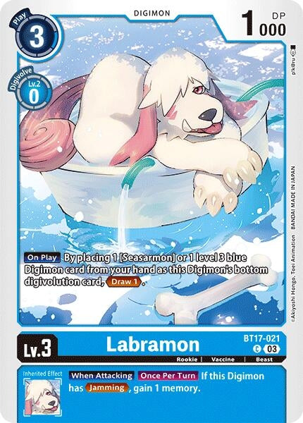 Image for Labramon (BT17-021 C) (Secret Crisis) - Digimon Card Game