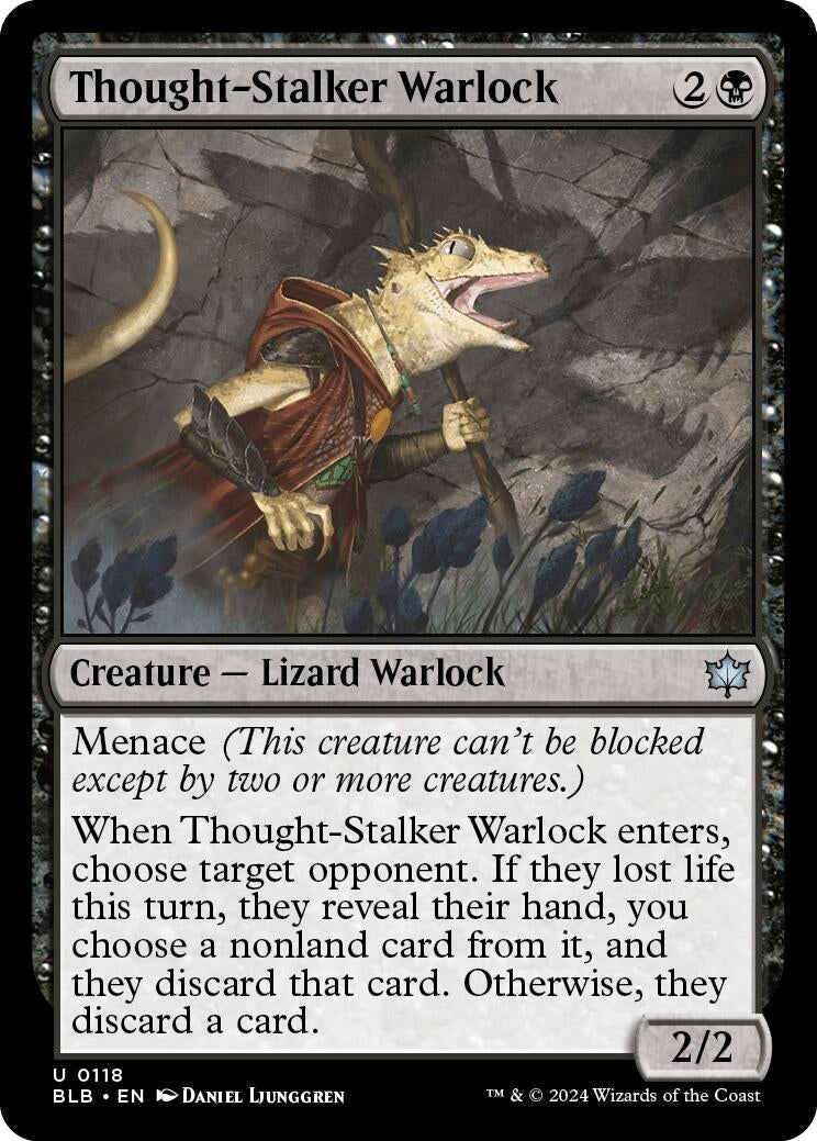Image for Thought-Stalker Warlock (118) (Bloomburrow) - Magic: The Gathering