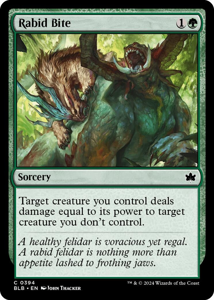 Image for Rabid Bite (394) (Bloomburrow) - Magic: The Gathering