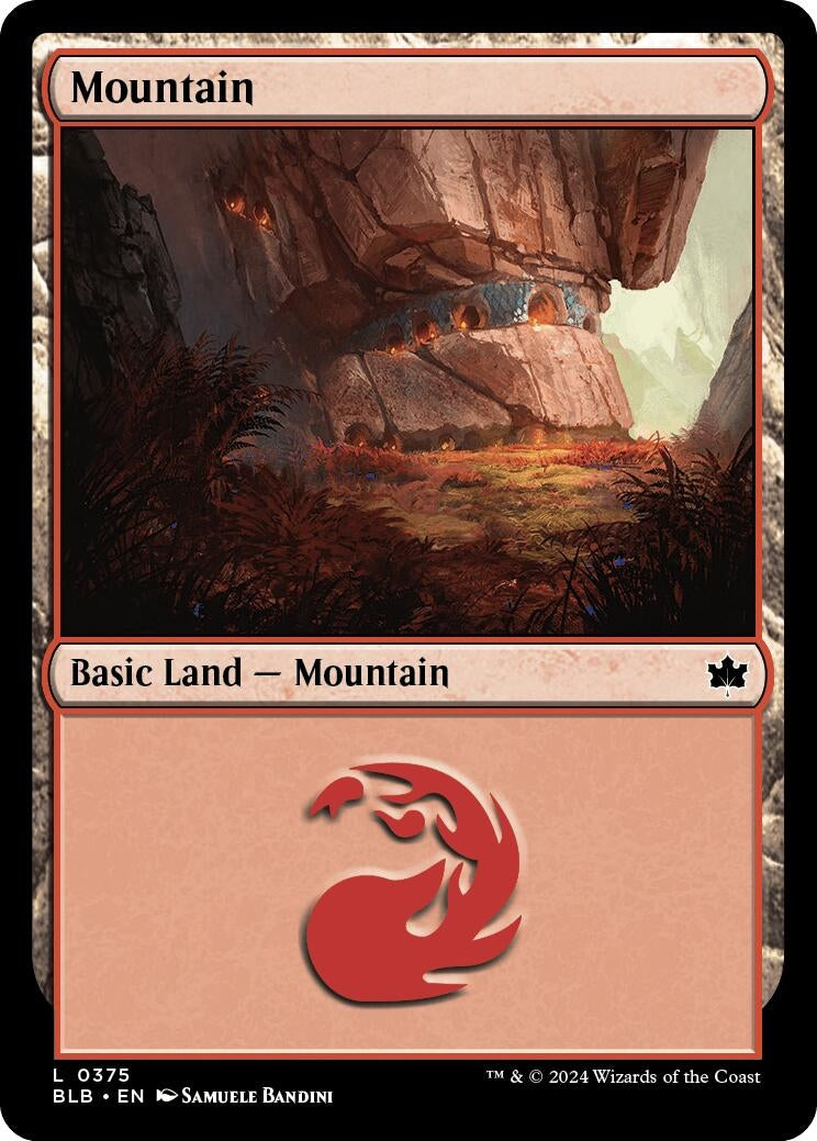 Image for Mountain (0375) (375) (Bloomburrow) - Magic: The Gathering