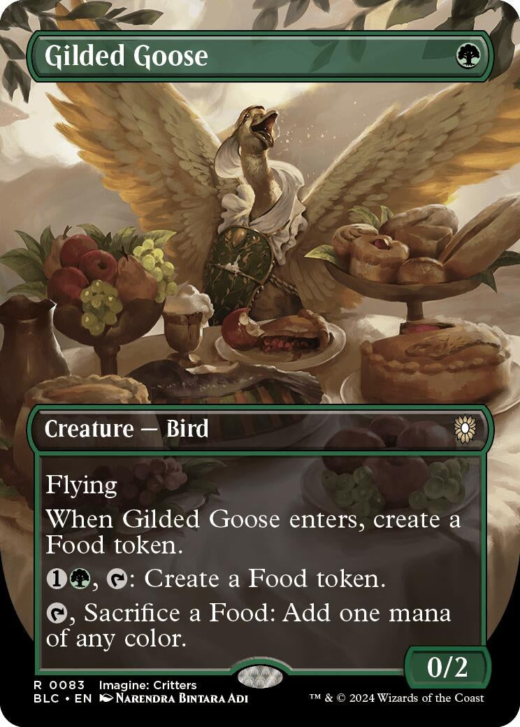 Image for Gilded Goose (Borderless) (83) (Commander: Bloomburrow) - Magic: The Gathering
