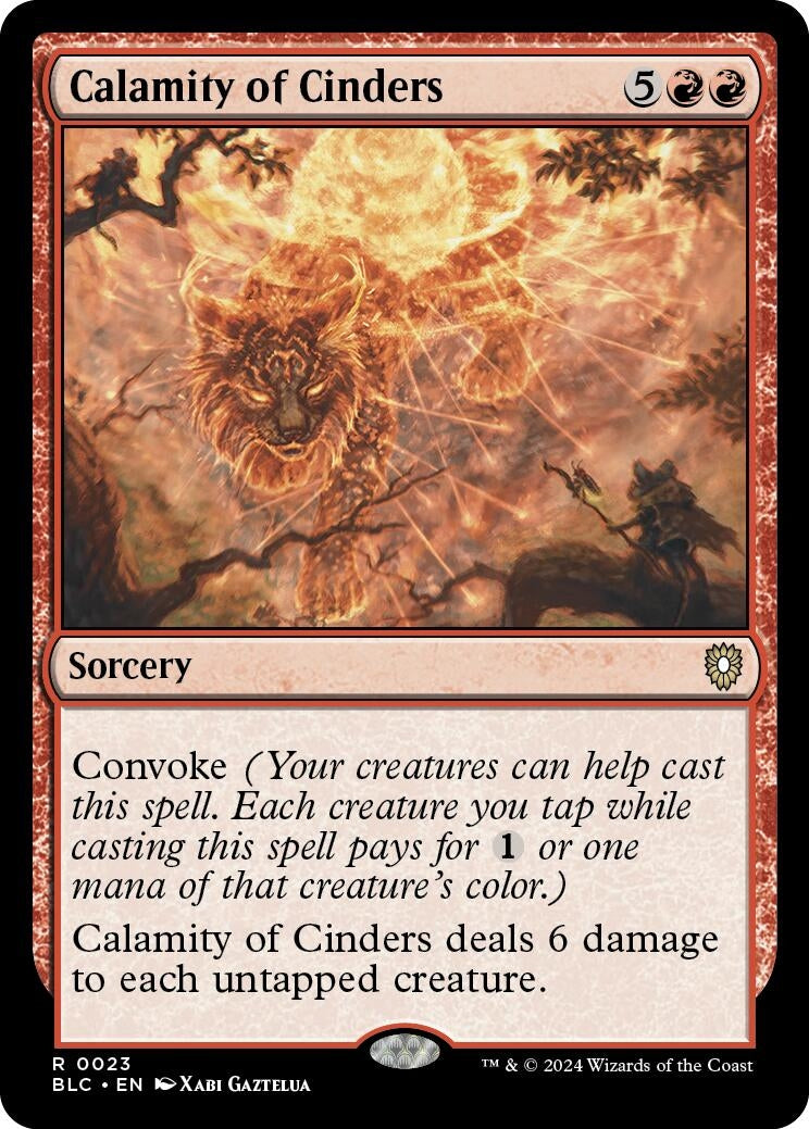 Image for Calamity of Cinders (23) (Commander: Bloomburrow) - Magic: The Gathering