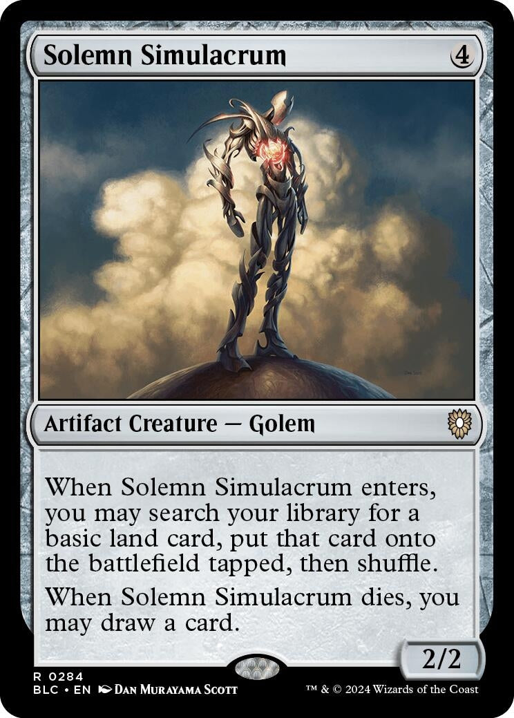 Image for Solemn Simulacrum (284) (Commander: Bloomburrow) - Magic: The Gathering