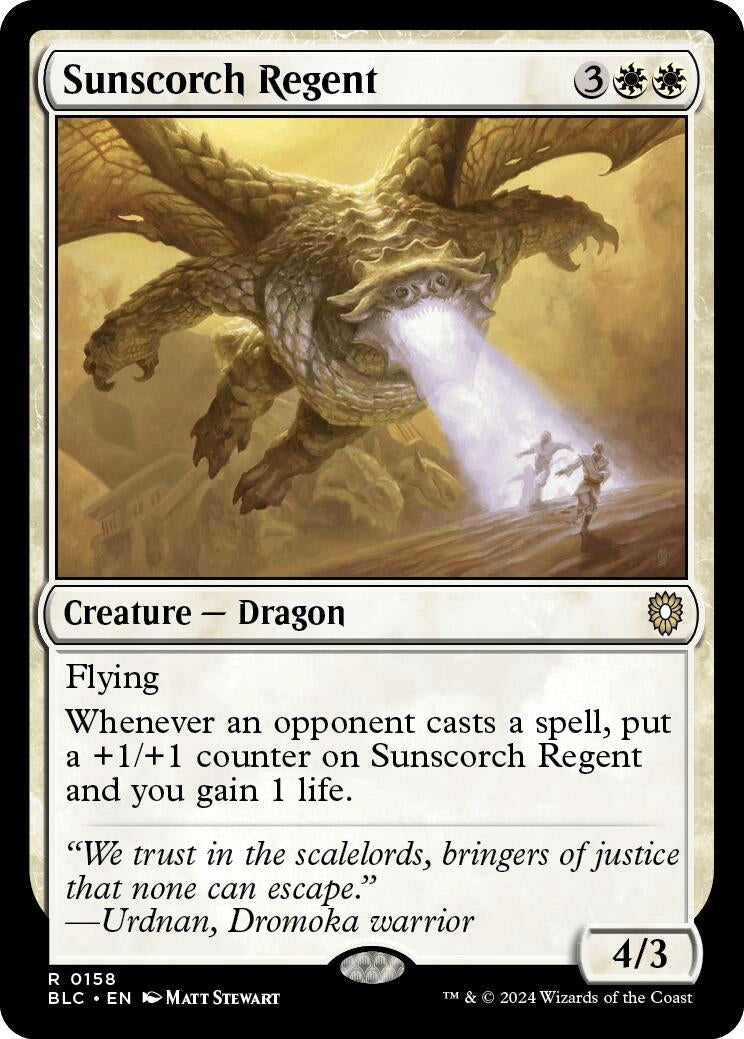 Image for Sunscorch Regent (158) (Commander: Bloomburrow) - Magic: The Gathering