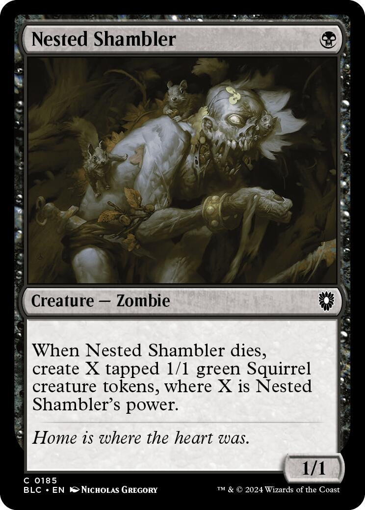 Image for Nested Shambler (185) (Commander: Bloomburrow) - Magic: The Gathering